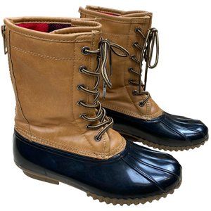 Madden Girl Flurry Duck Boots Flannel Plaid Lined Outdoor Gorpcore Chores-8